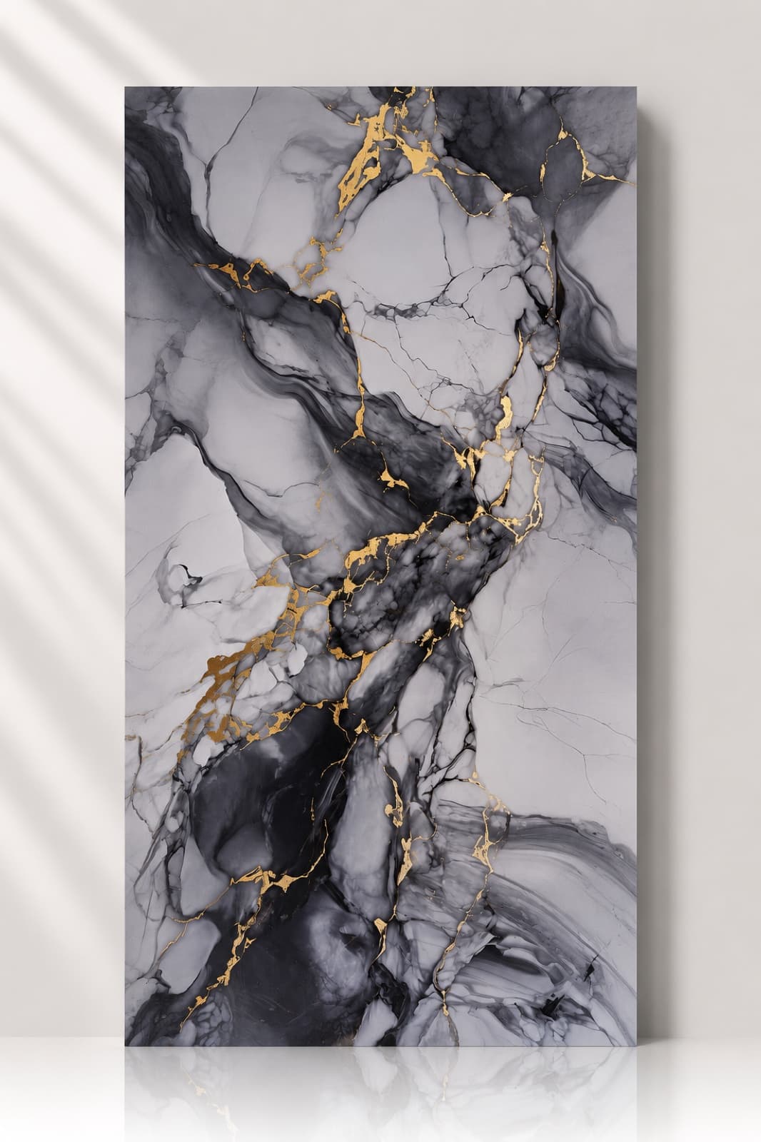 Noir Kintsugi Marble Panel
